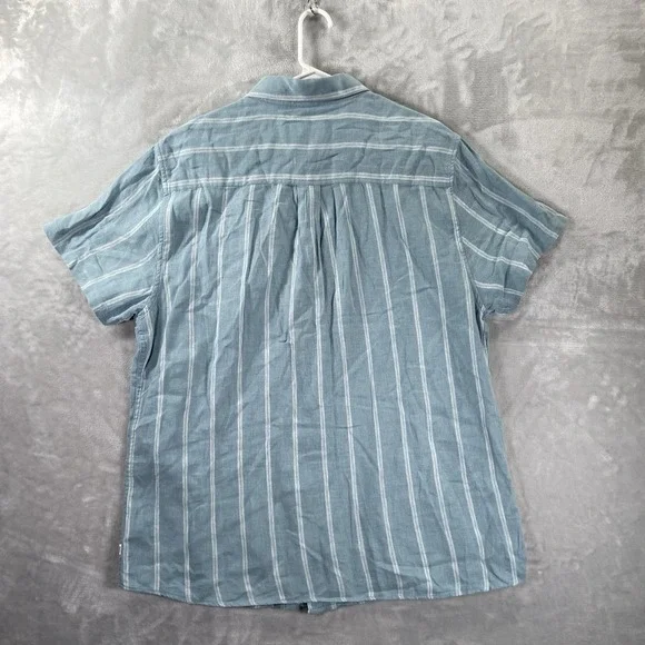 Katin Shirt men's XL Button Up Striped Short Sleeve Casual Chest Pocket Beach - Picture 11 of 11